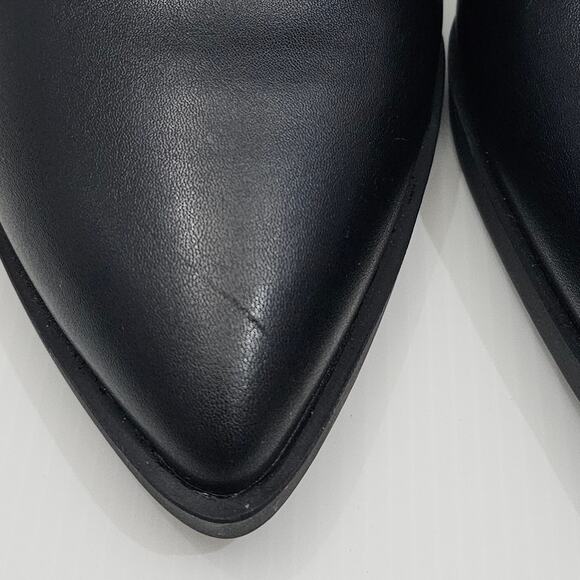 Jeffrey Campbell Duncann Ankle Bootie Womens 10 Black Pointed Toe Heeled Chic - Picture 8 of 15